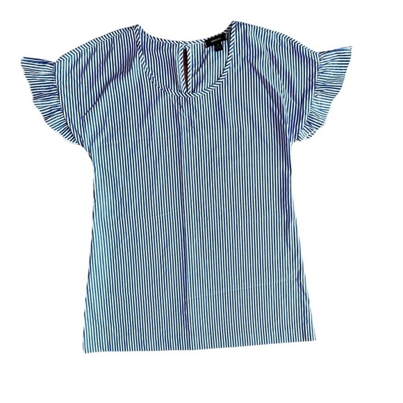 Espresso Striped Short Sleeve Dress Size M​​​​​​​ - Picture 2 of 7